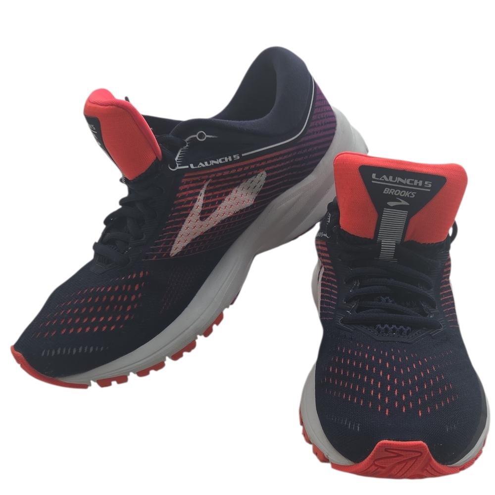 Brooks Launch 5 Running Shoes Women’s Size 9 Navy‎ Coral Purple